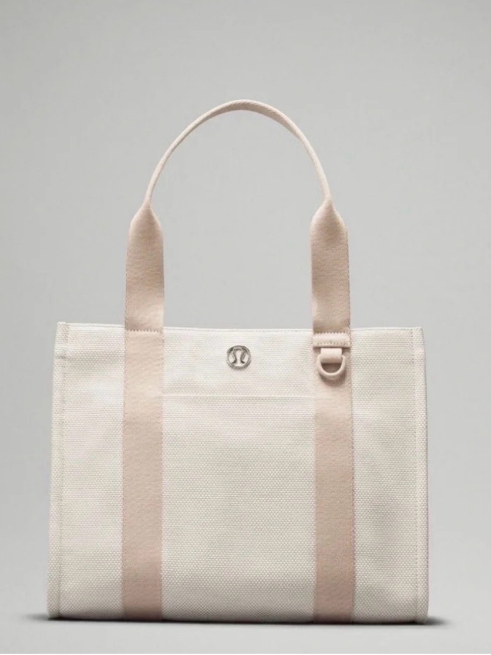 NWT Lululemon Two Toned Canvas Boxy Tote 10L - Mojave Tan/Light Ivory - BUNDLE - Picture 5 of 13
